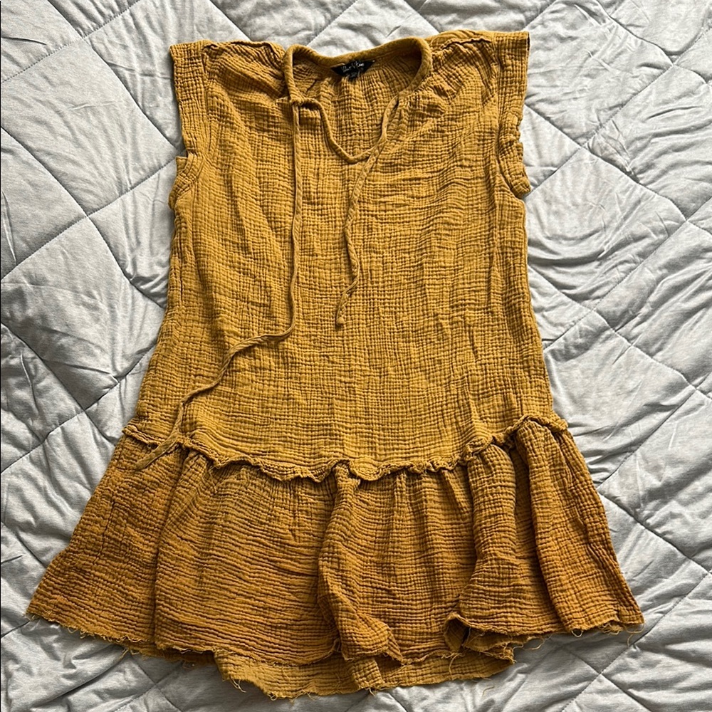 Mustard Yellow Sleeveless Dress/Top